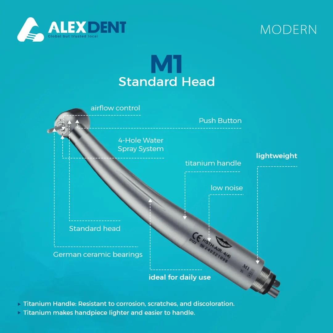 Modern hand piece push buttom standard head M1