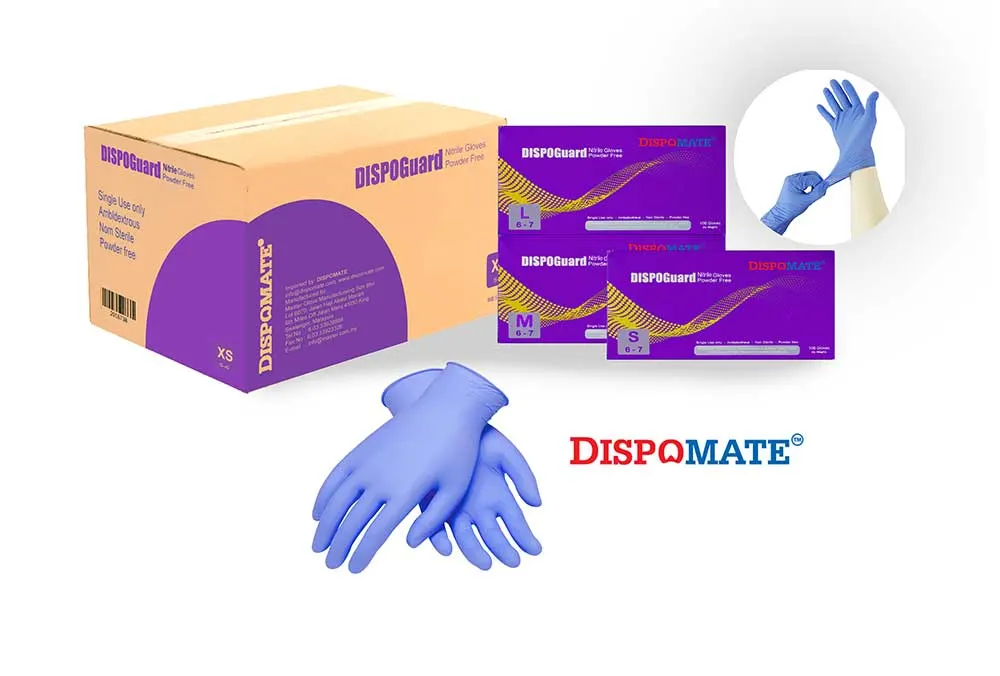 DISPOGUARD NITRILE GLOVES