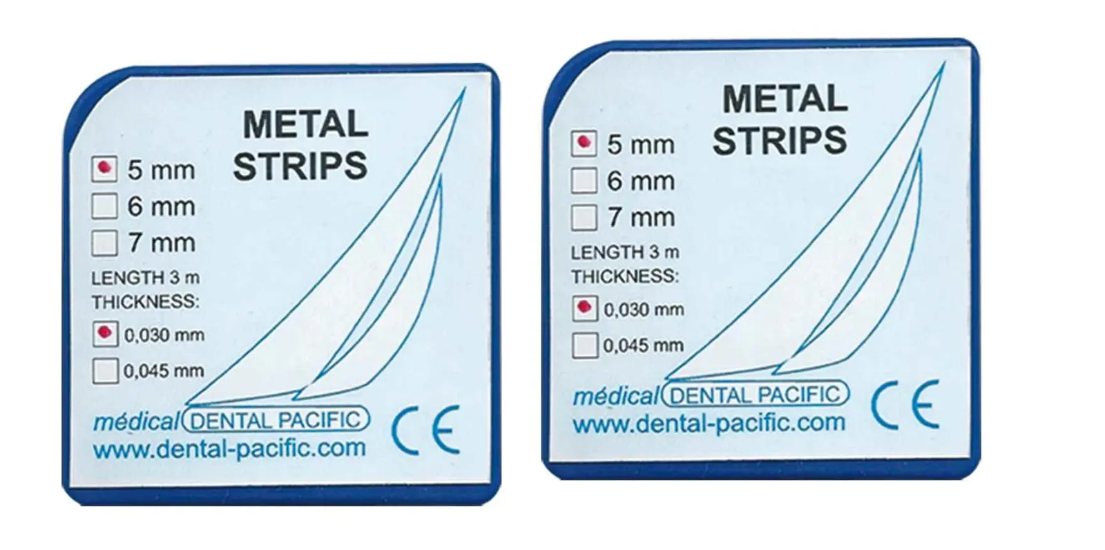 Matrices Métalliques En Rouleau « DENTAL PACIFIC »