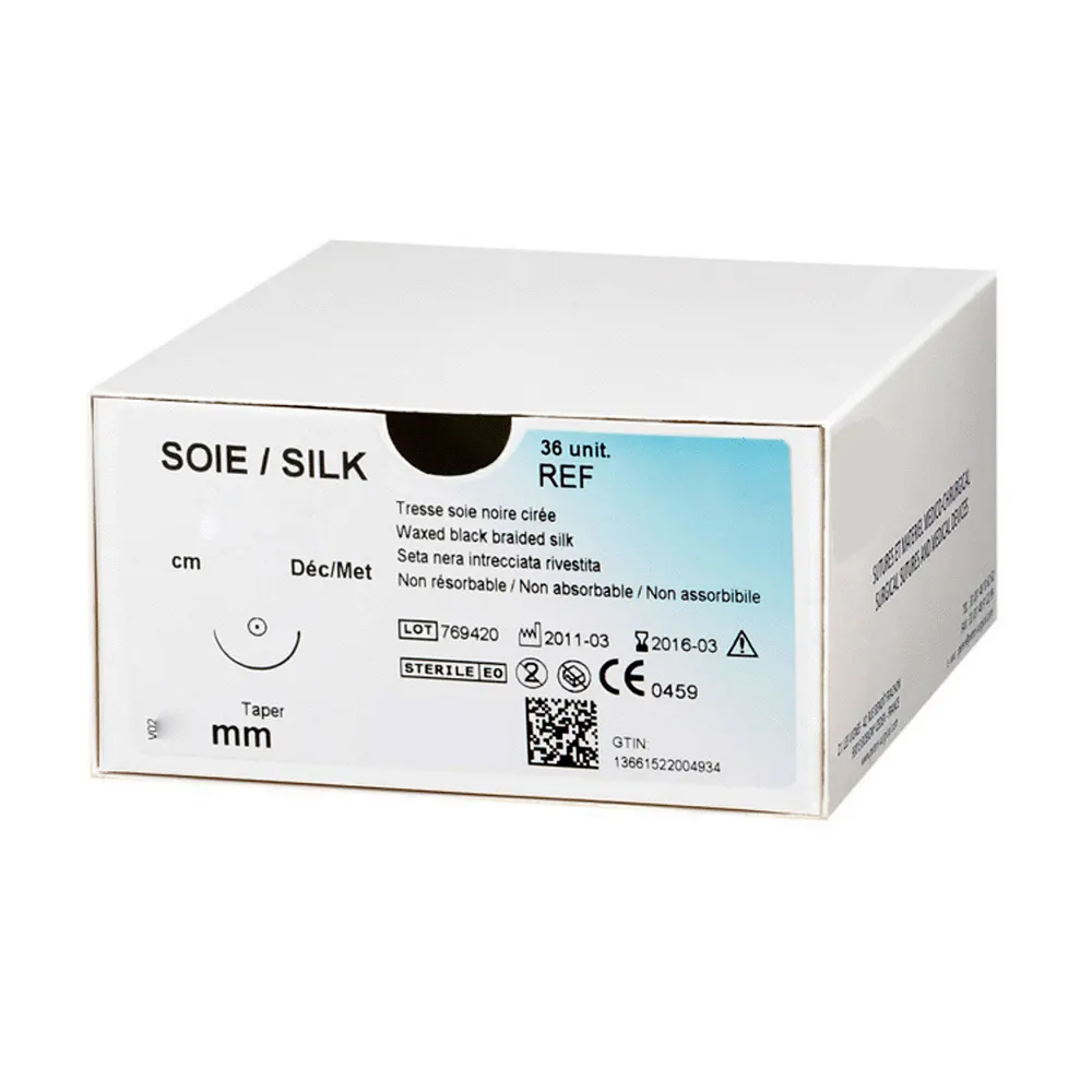 Fils de suture en soie