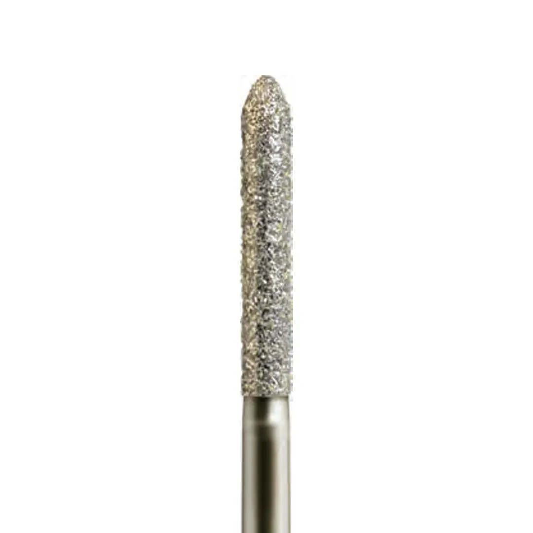 Flame Cylinder Diamond Burr