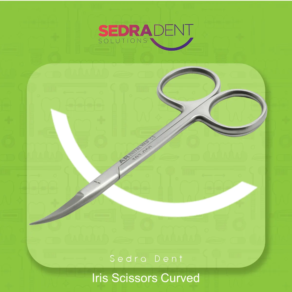 iris Scissors Curved 11.5Cm