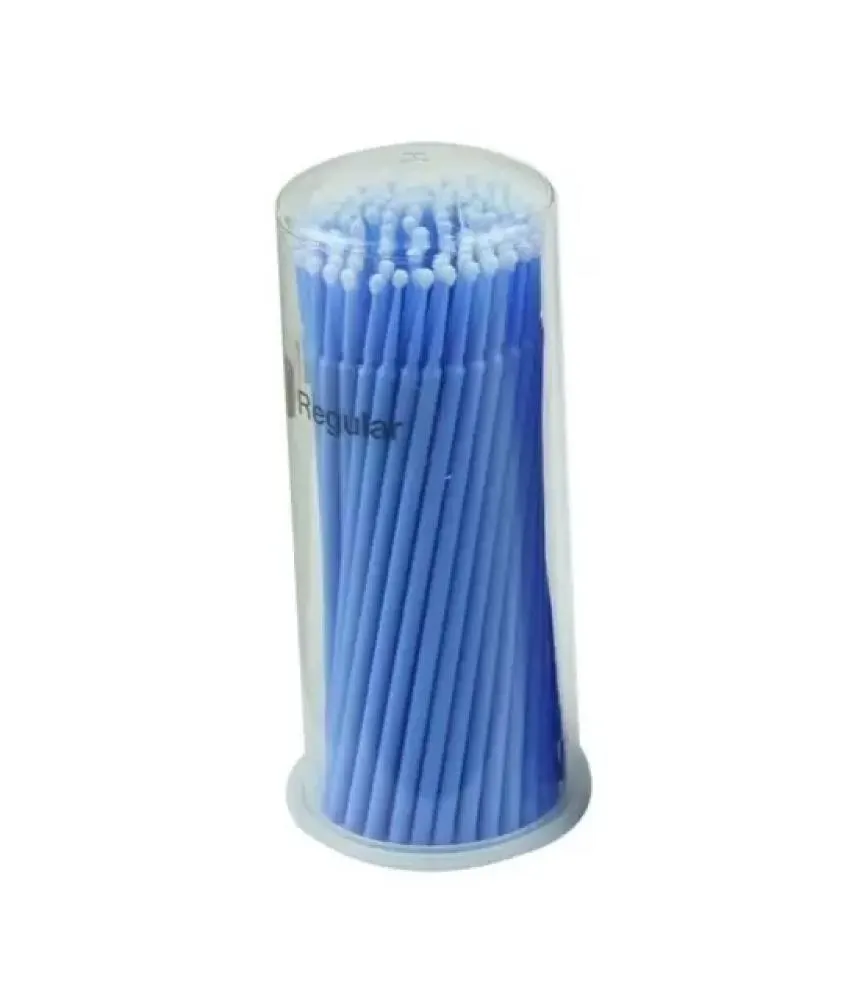 MICRO BRUSH APPLICATOR REGULAR BLUE P/K 100