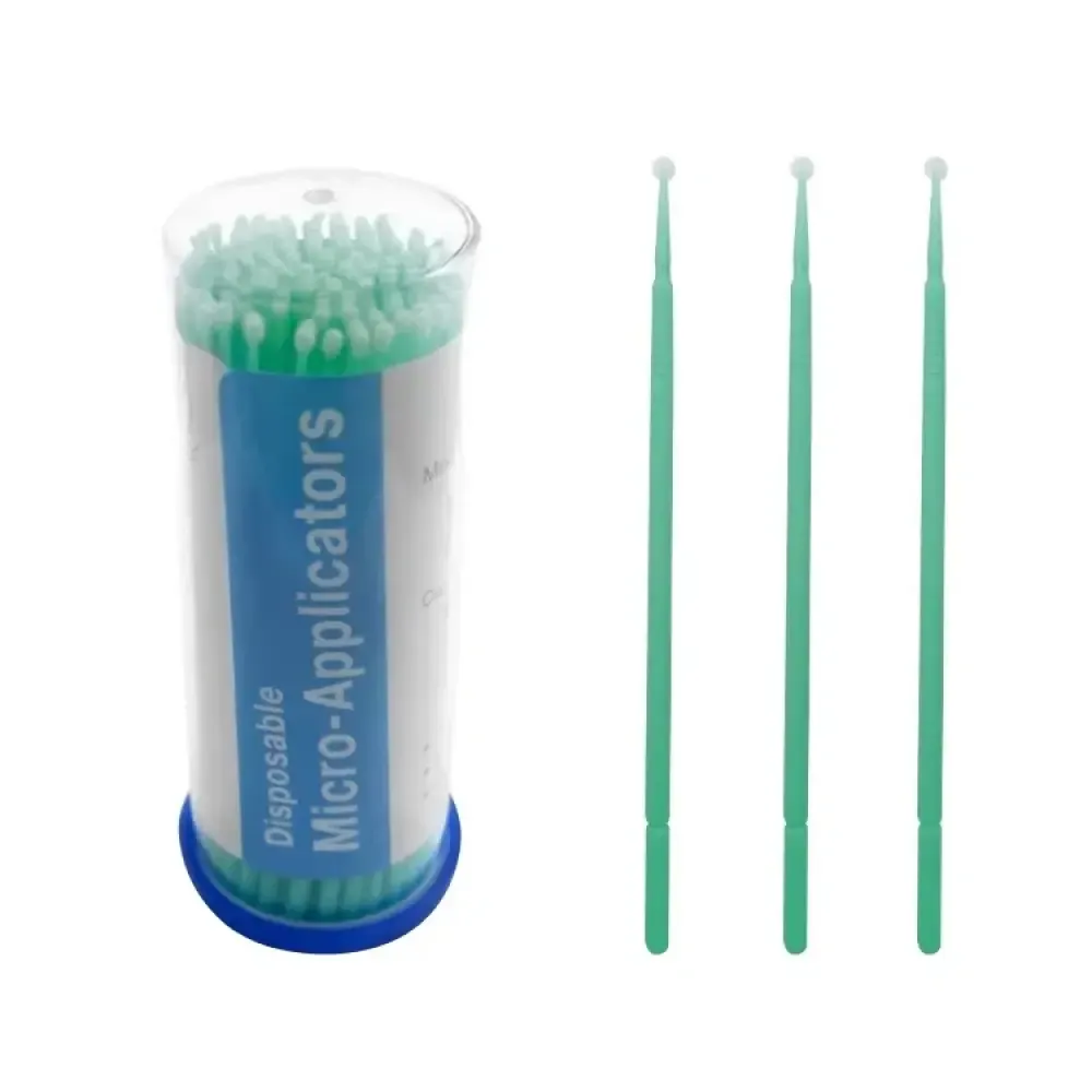 MICRO BRUSH APPLICATOR FINE GREEN P/K 100