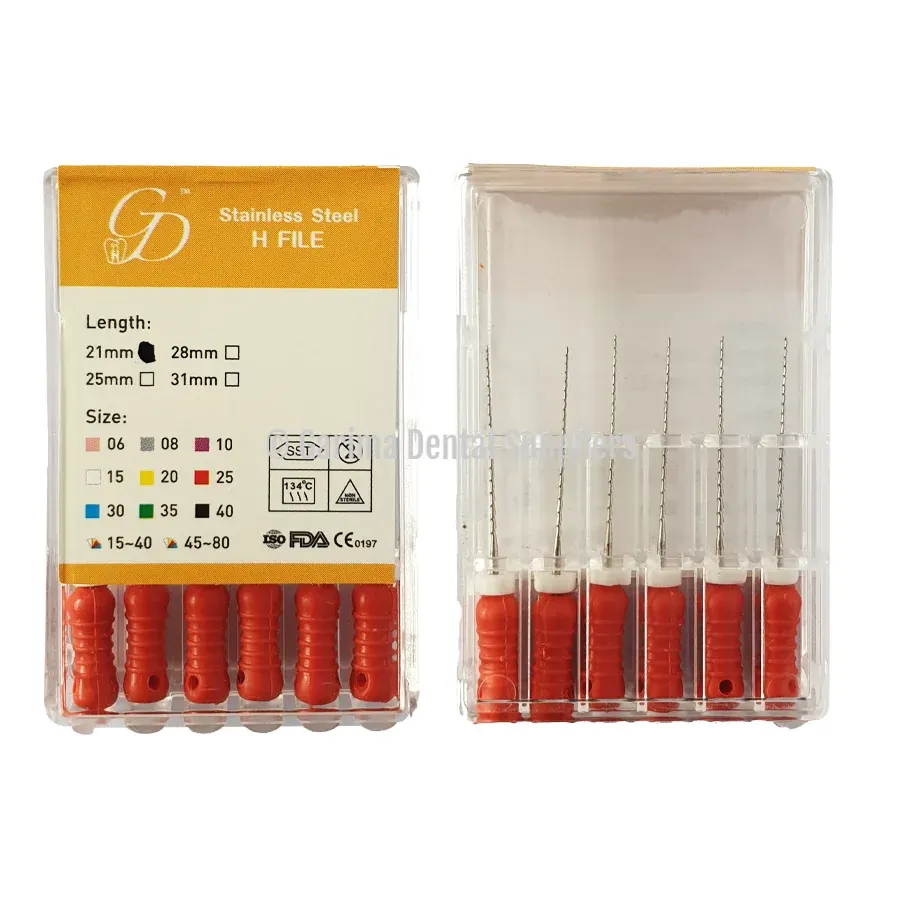 GDS Stainless Steel H-Files 21mm #25