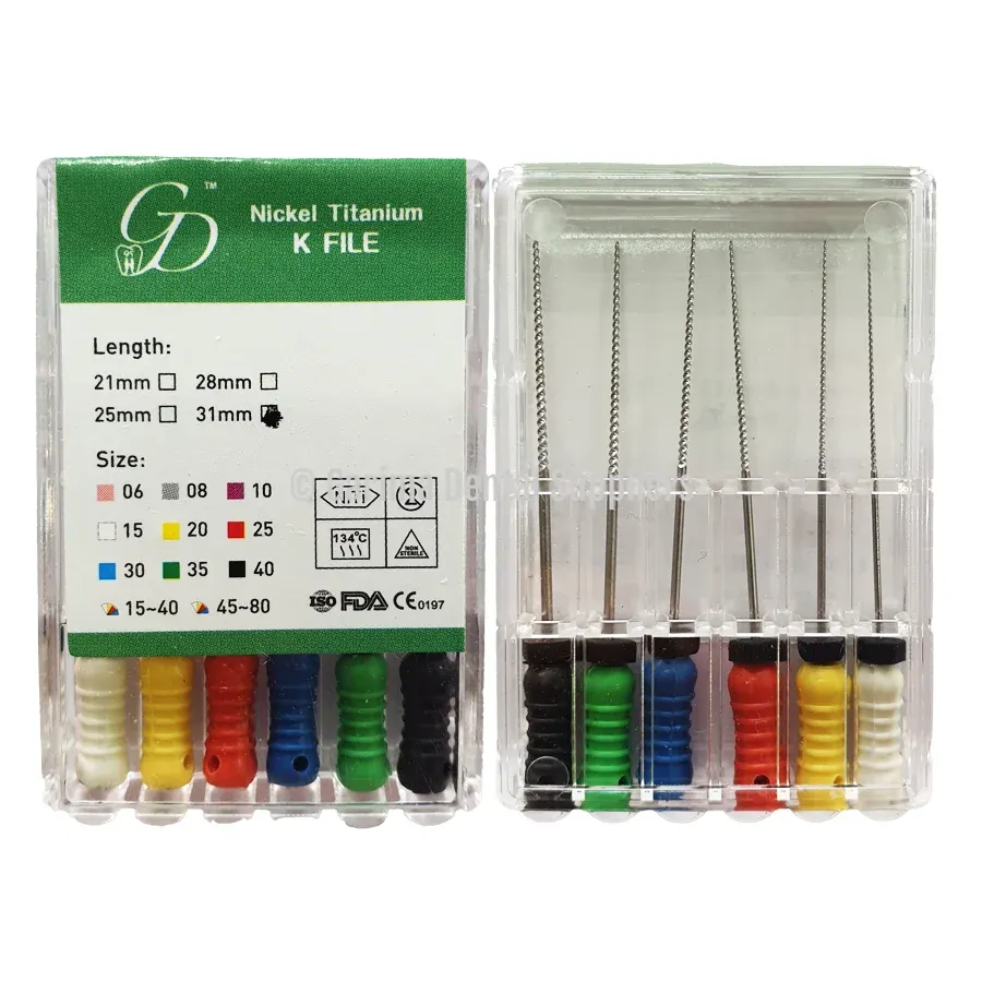 GDS Stainless Steel K-Files 31mm #15/40