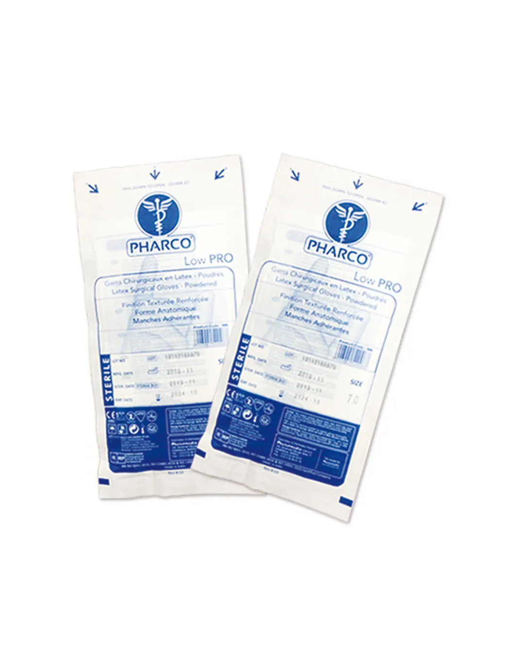 Gants de chirurgie stériles en latex poudrés : PHARCO