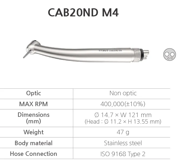 High speed handpiece, Turbine