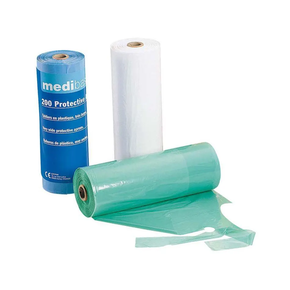 Plastic bibs – blue 54 x 80 cm (200), medibase