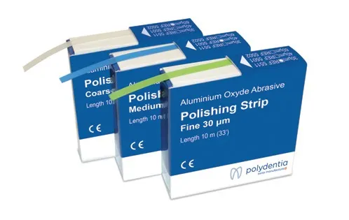 Abrasive polishing strips 10m, polydentia
