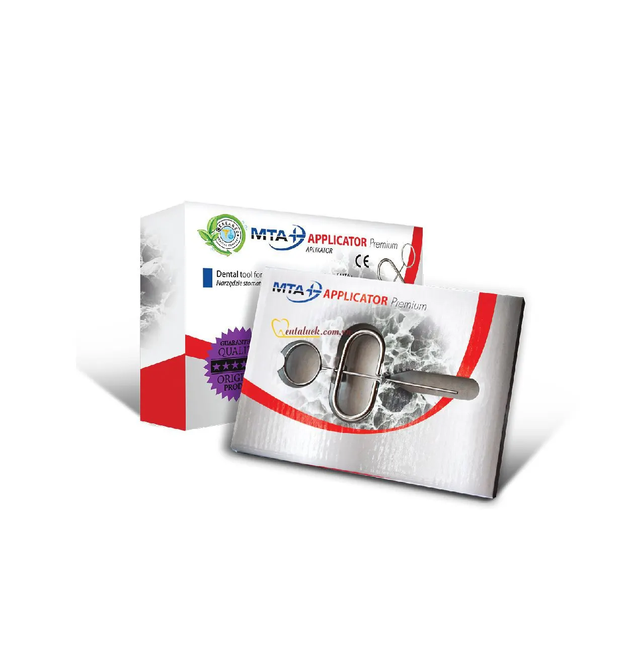 MTA+ Applicator Premium Bent (1.2mm) / Cây đặt thuốc MTA cao cấp dạng cong