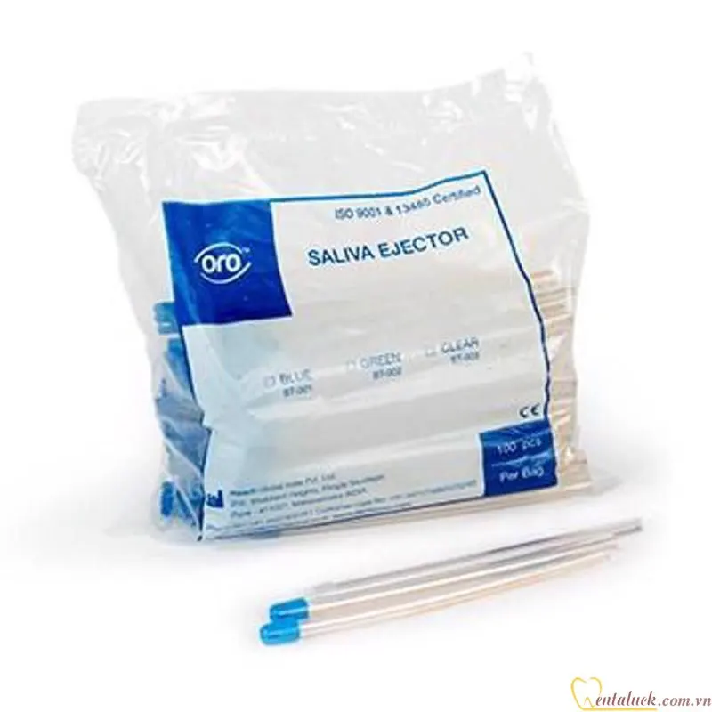 Ống hút nước bọt Malaysia Saliva Ejector 110c/gói