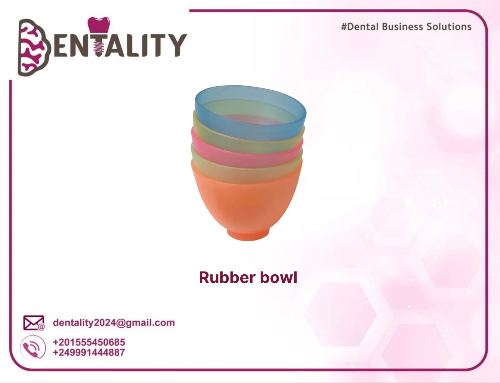 Rubber bowl