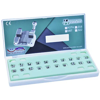 METAL BRACKETS 5X5 HARMONIA 022 MBT WITH HOOK ON 3 – 4 -5