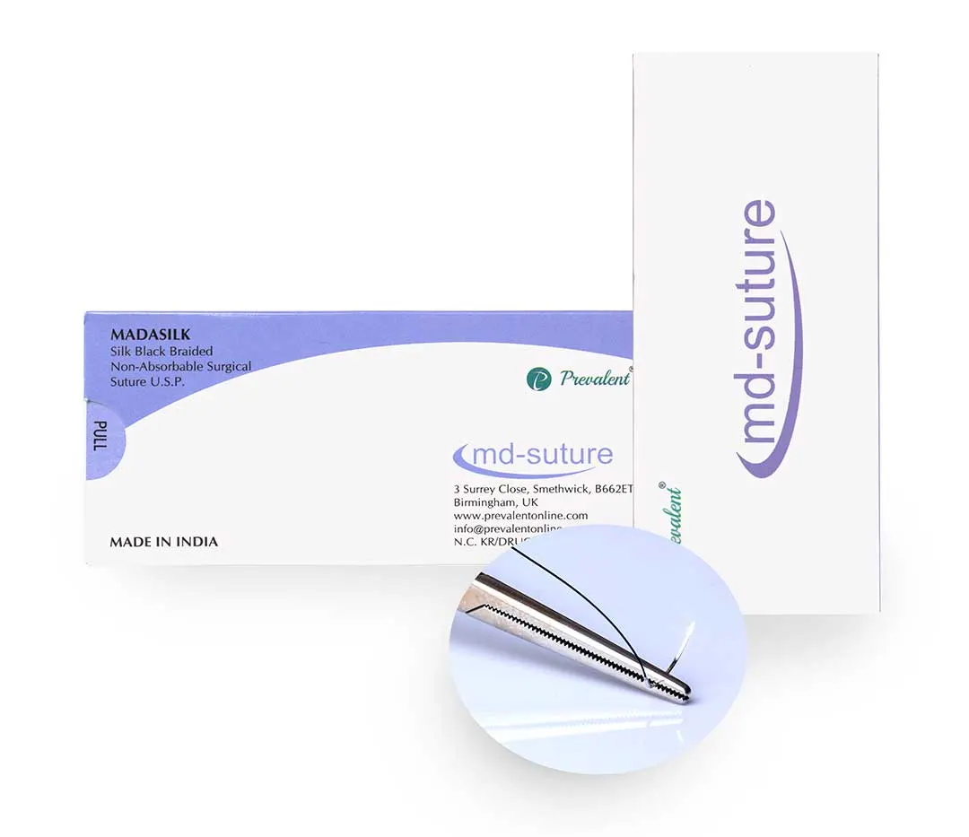 SUTURE SILK USP 1.0- 4.0 – MADASILK