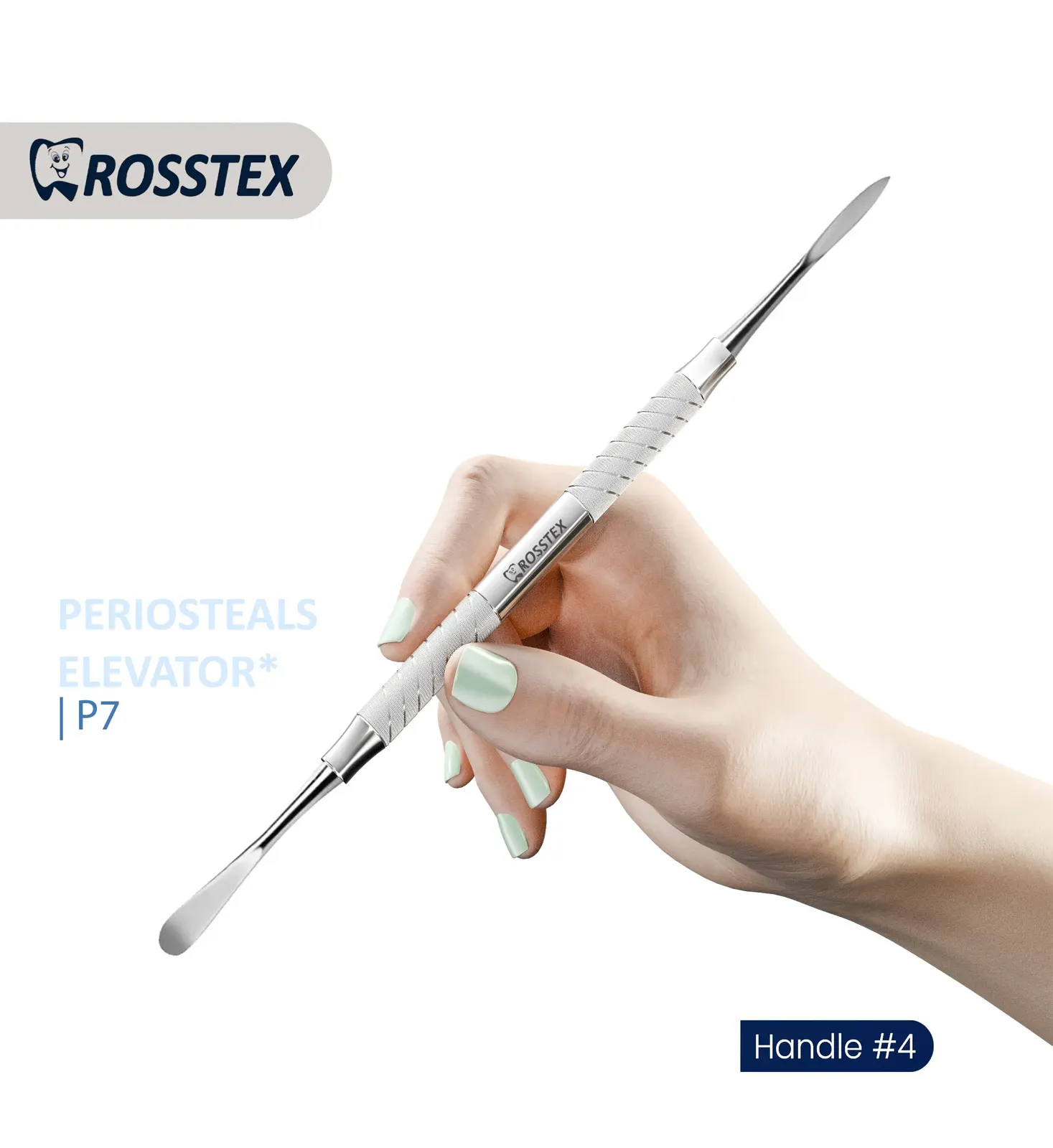 Molt Periosteal Elevato fig. P7 with handle no. 4