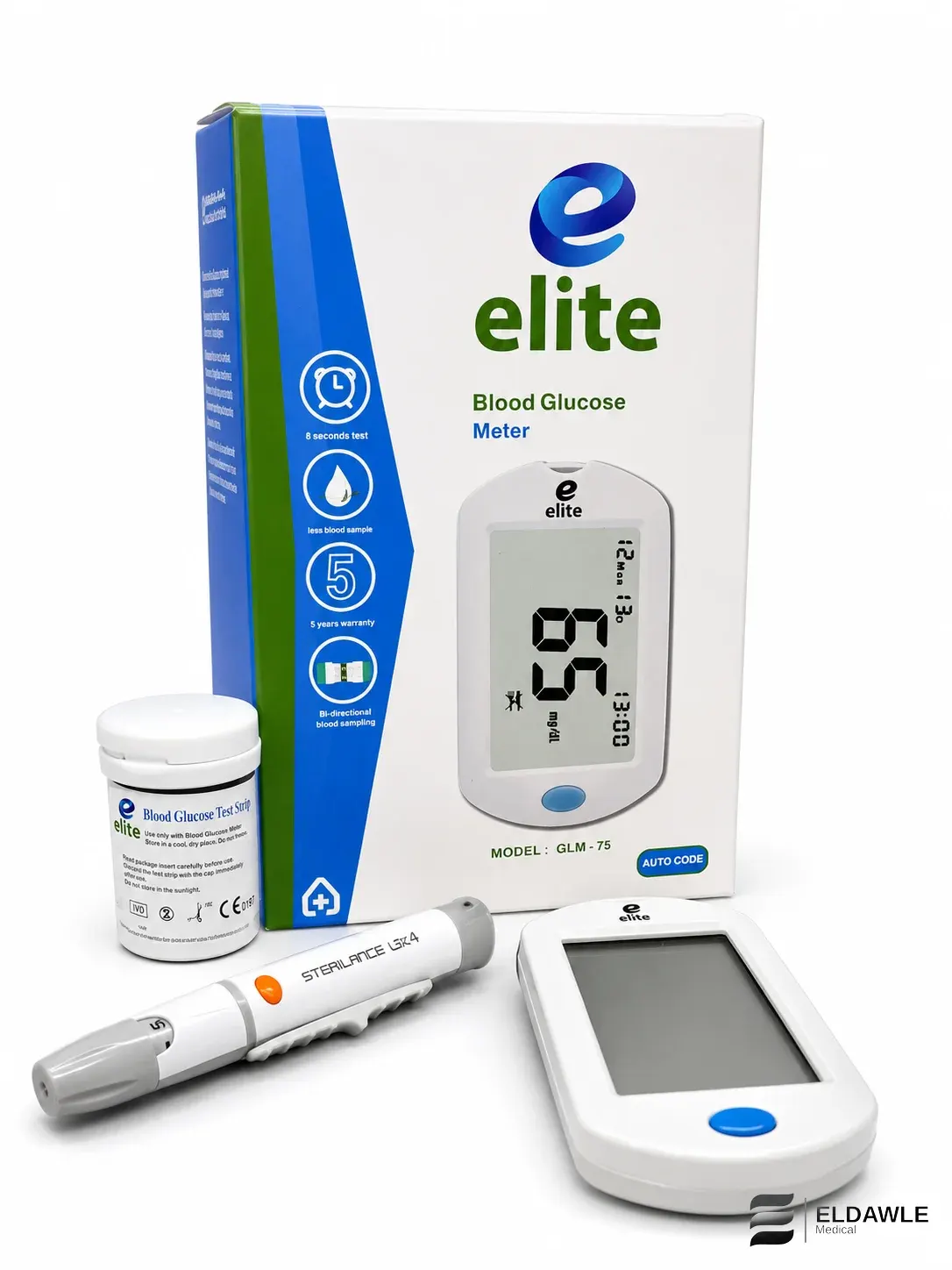 جهاز قياس السكر في الدم إيليت Elite GLM-75 (Blood Glucose Meter)