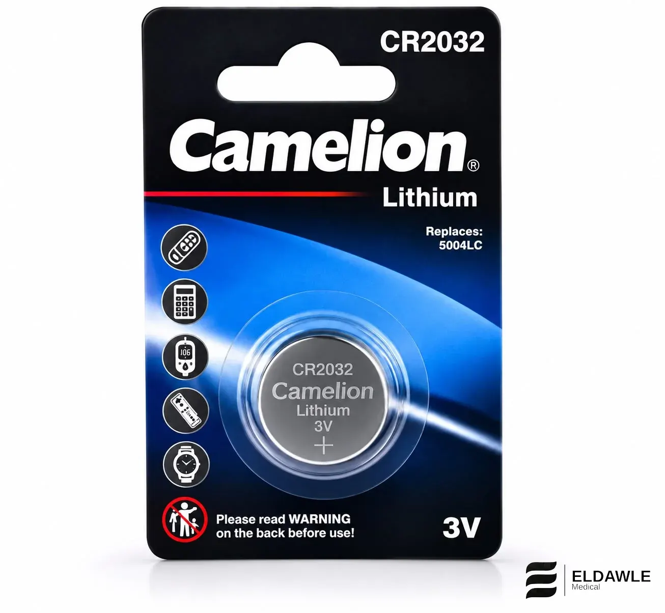 بطارية ليثيوم كامليون CR2032 3V (Camelion CR2032 Lithium Batter)
