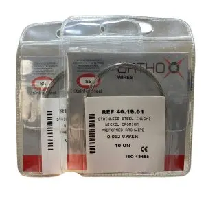 OrthoX Stainless Steel Wire 0.12 Upper