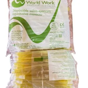 World Work Yellow Suction Tips 100pcs