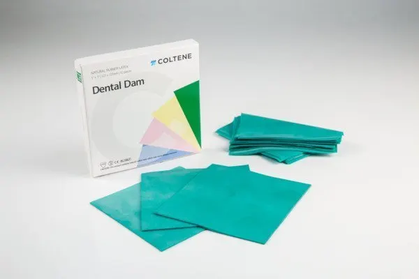 Rubber Dam 6 x 6 Medium Green 36/box- Coltene