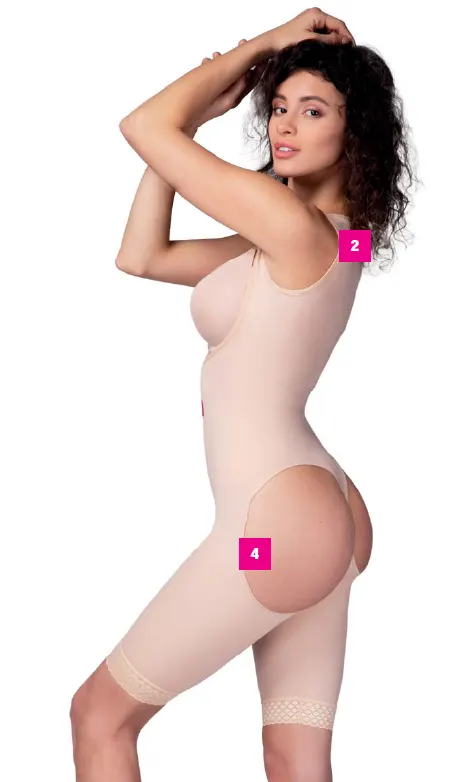 LIPOELASTIC VF Body BBO Variant Above Knee Compression Girdle | مشد ضاغط LIPOELASTIC VF Body BBO (طراز يغطي الجسم ويمتد لما فوق الركبة)