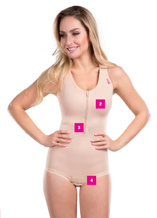 LIPOELASTIC MH Special Comfort Post-Surgical Compression Bodysuit | بدلة ضغط ما بعد الجراحة من ليبوإيلاستيك إم إتش سبيشال كومفورت