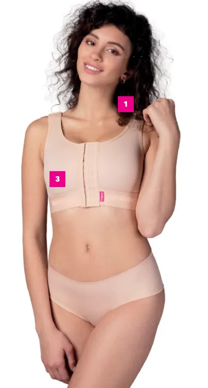 LIPOELASTIC PI Ideal Post Surgery Compression Bra | حمالة صدر ضاغطة مثالية لما بعد الجراحة من ليبوإيلاستيك بي آي آيديل