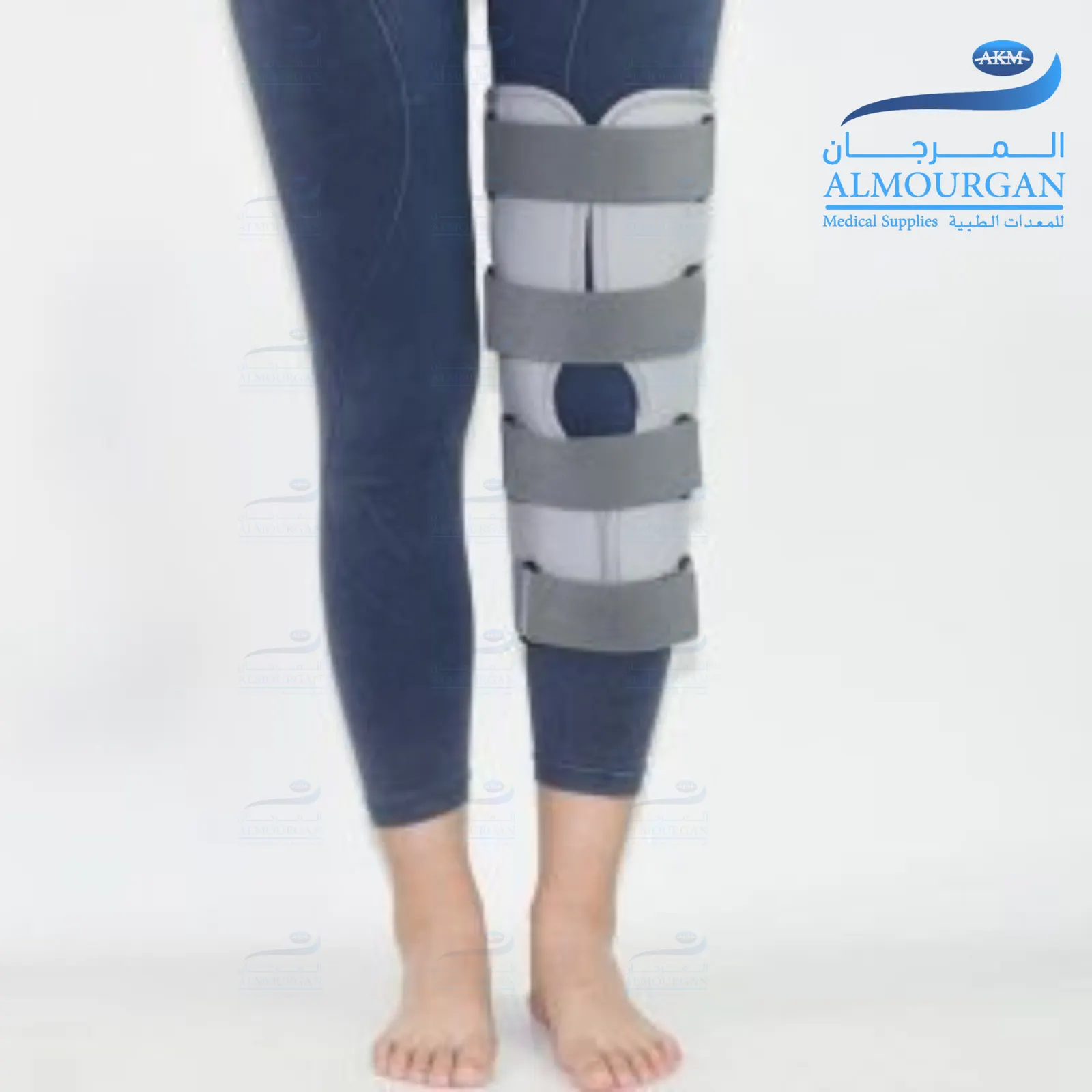 حزام ركبة بوضع البسط | Knee Immobilizer Brace