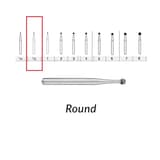 FG CARBIDE BUR ISO:001/006-( pack of 5 ) - FG 1/2