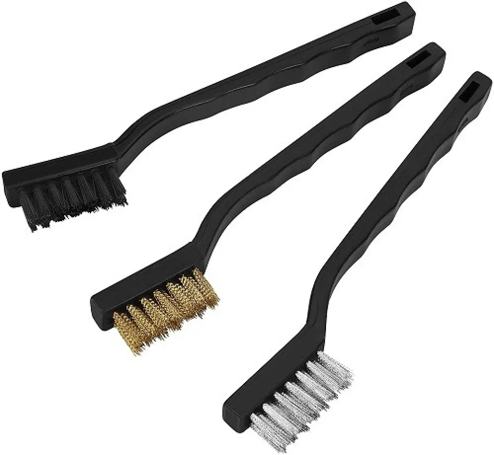 Cleaning Wire Brushes Assorted Set/3 (SS+Brass+Nylon)/ 802-MWB