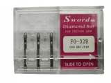 FG Diamond Bur ISO: 257/018- (pack of 3 ) - FO-32B