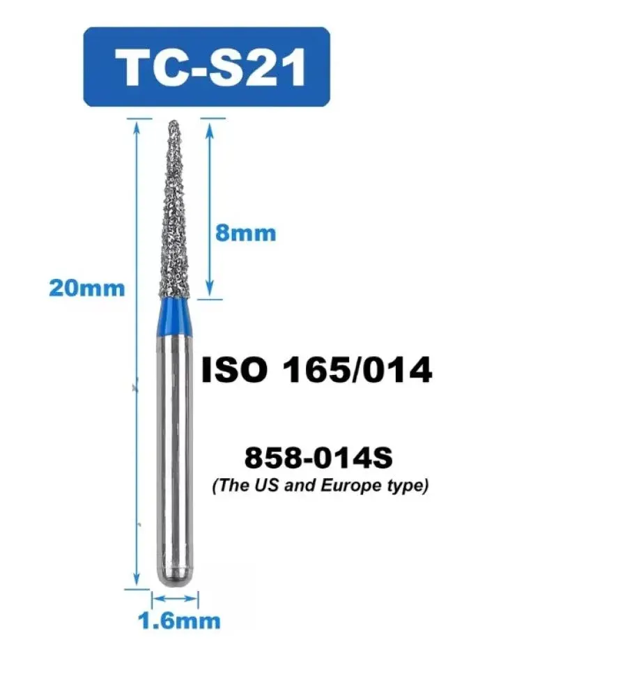 FG DIAMNID BUR ISO: 165/014-(pack of 3 ) - TC-S21