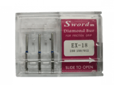 FG DIAMOND BUR ISO:150/012- pack of 5 - EX-18/5