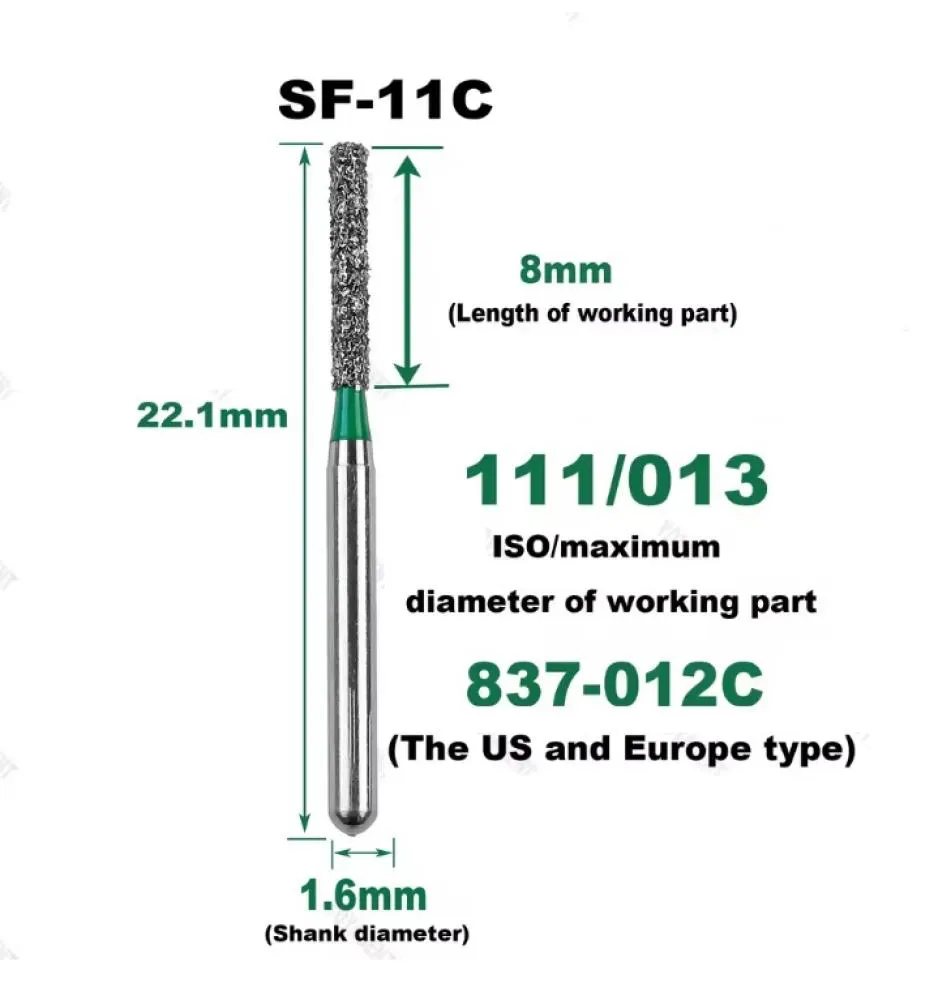 FG DIAMNID BUR ISO: 111/013-(Pack of 5 ) -SF-11C