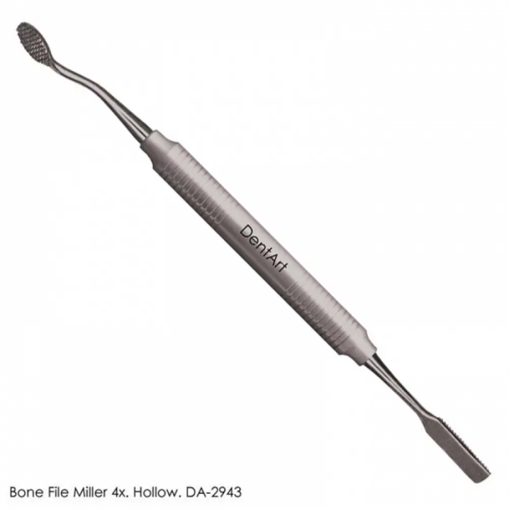 Bone File Miller 4x.Hollow/DA-2943