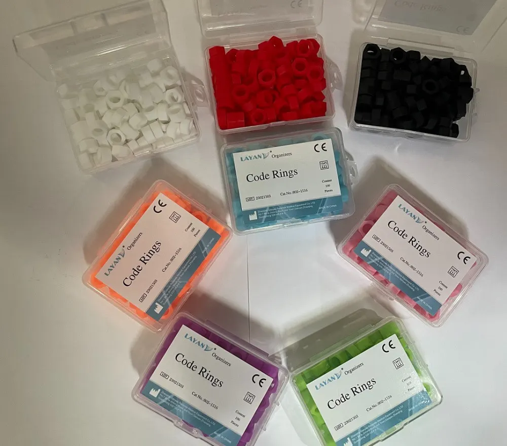 Autoclavable Color Code Rings, Large, Green, PK/100- 802-1516-L