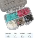 System Polishing Kit (4x Mandrels + 100x Discs Assorted Grits)- 805-230