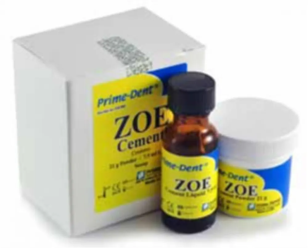 Zinc Oxide Eugenol Cement Kit, (21g Powder + 7.5ml Liquid)- 010-080