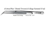 College Tweezer Serrated Handle 15cm/DA-2457