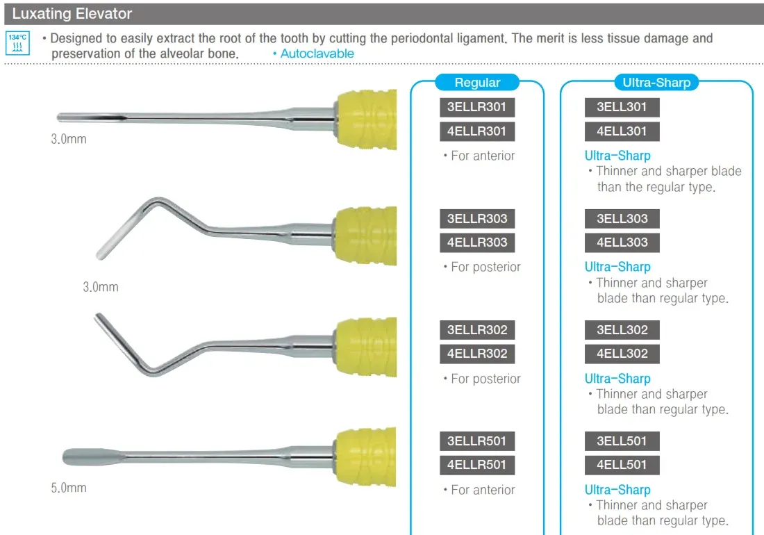 Osung Dental Luxating Elevator Reguler & Ultra Sharp