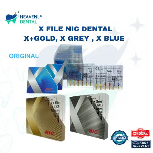 X+ File NIC Dental | X BLUE Dental Endo File & NiTi Rotary Endodontic File | X GREY