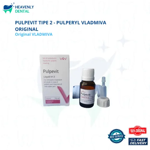 Vladmiva DENTAL Pulpevit Tipe 2 – Rockless – Medikamen Saraf Gigi – Endo Endodontic Original