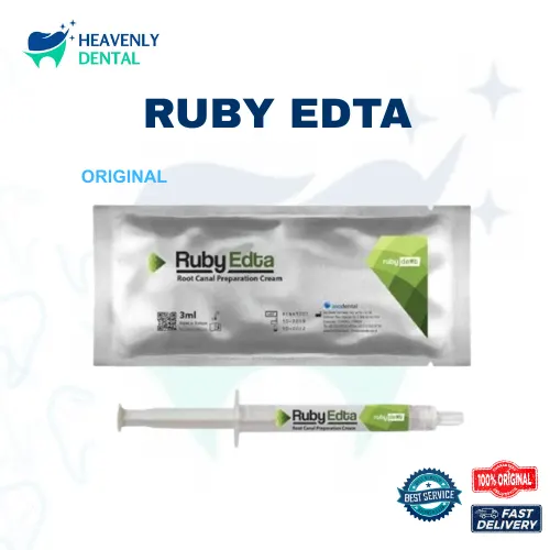 RubyEdta EDTA Gel / Lubrican Endodontic / Root Canal Cleaning Preparation Endo