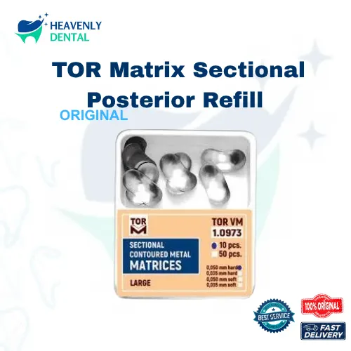TOR Matrix Sectional Posterior Refill | Dental Matrix Sectional Metal 10 Pcs Pack