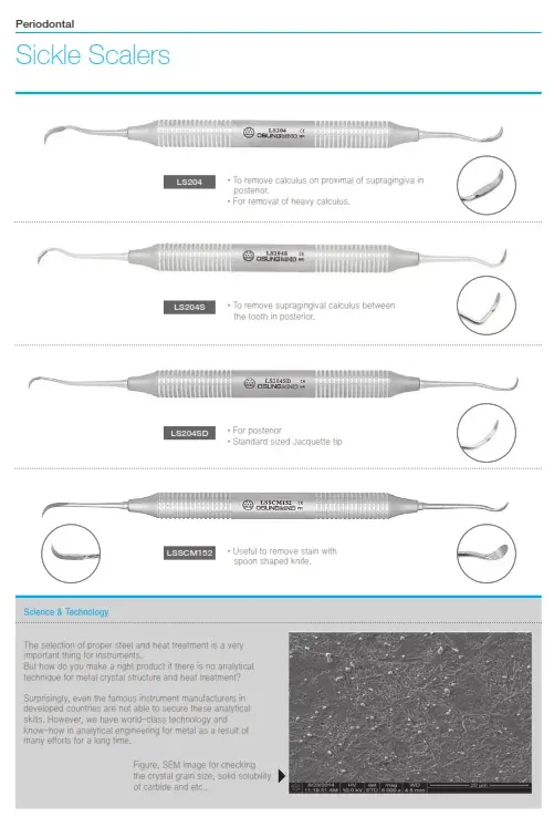 Osung dental Sickle Scaler / Pembersih Karang Gigi Original