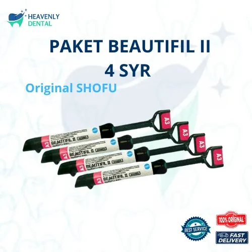 SHOFU Komposit Beautifil II/Komposit Nano Hybrid/Composite Dental PAKET 4 Syr