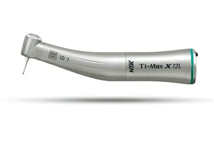 NSK Ti-Max X12L Titanium Optic E Type Lux Contra Angle Handpiece 10:1 Reduction For CA burs