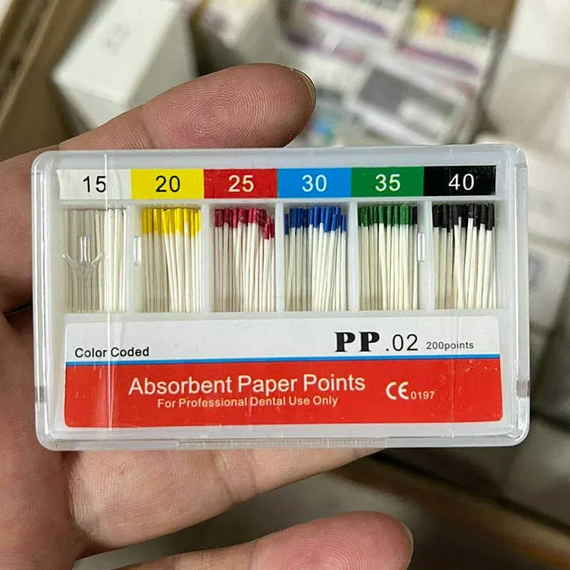 Endodontic Paper Points Taper .02 Mixed Sizes