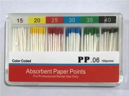 Endodontic Paper Points Taper .06 Mixed Sizes